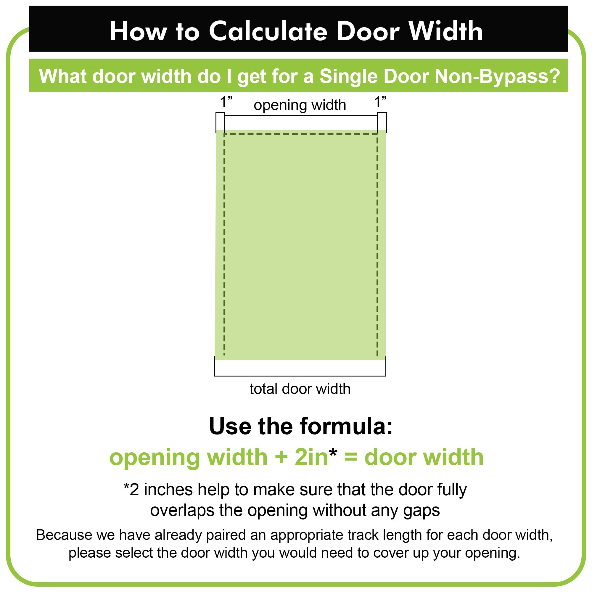 homacer how to calculate door width