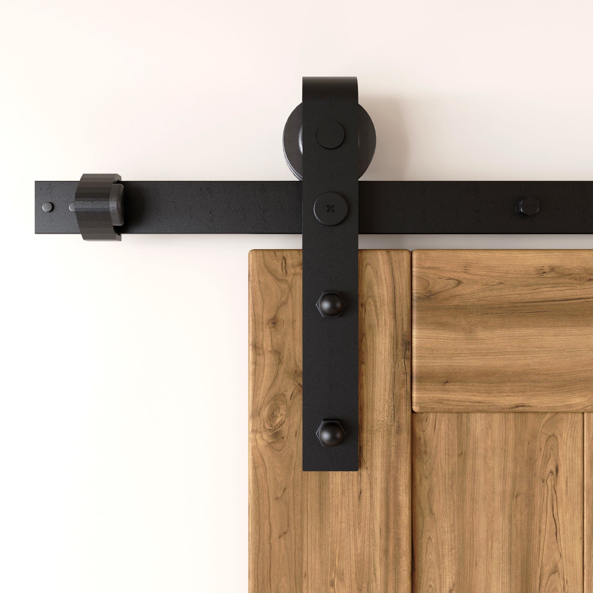 Non-Bypass Sliding Barn Door Hardware Kit - Classic Design Roller