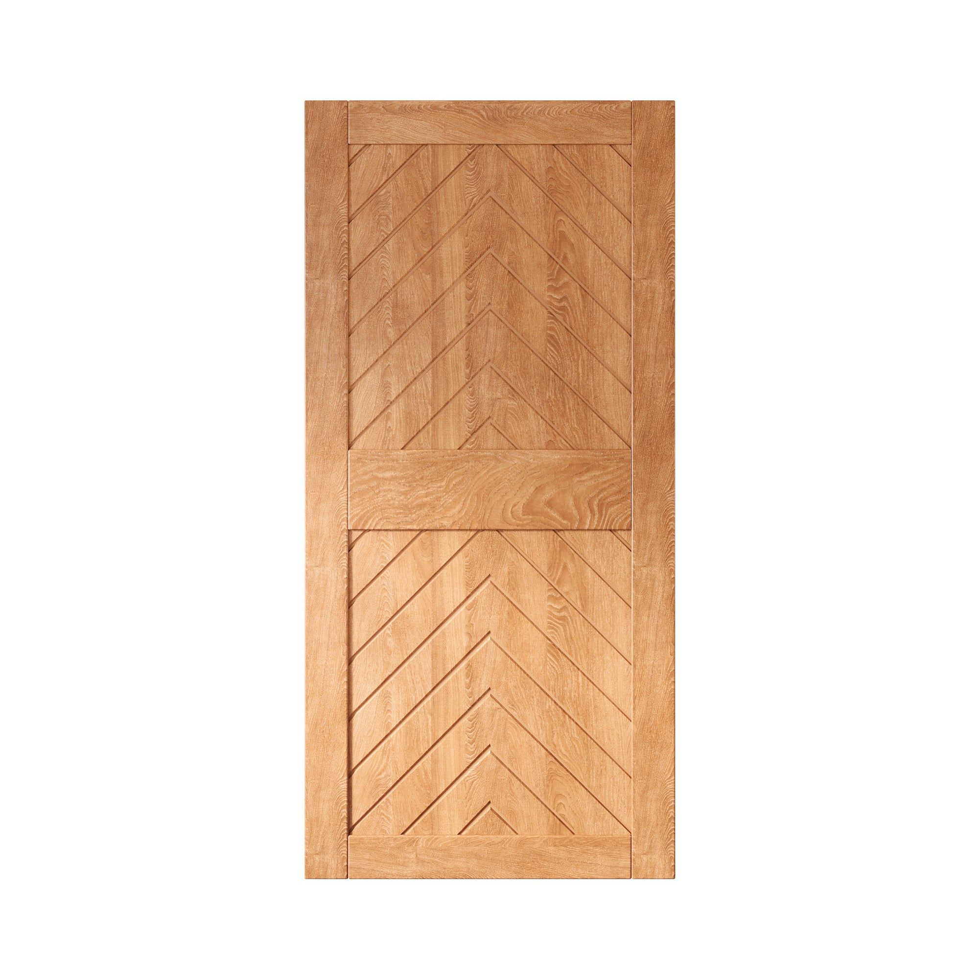 fishbone pine wood barn door