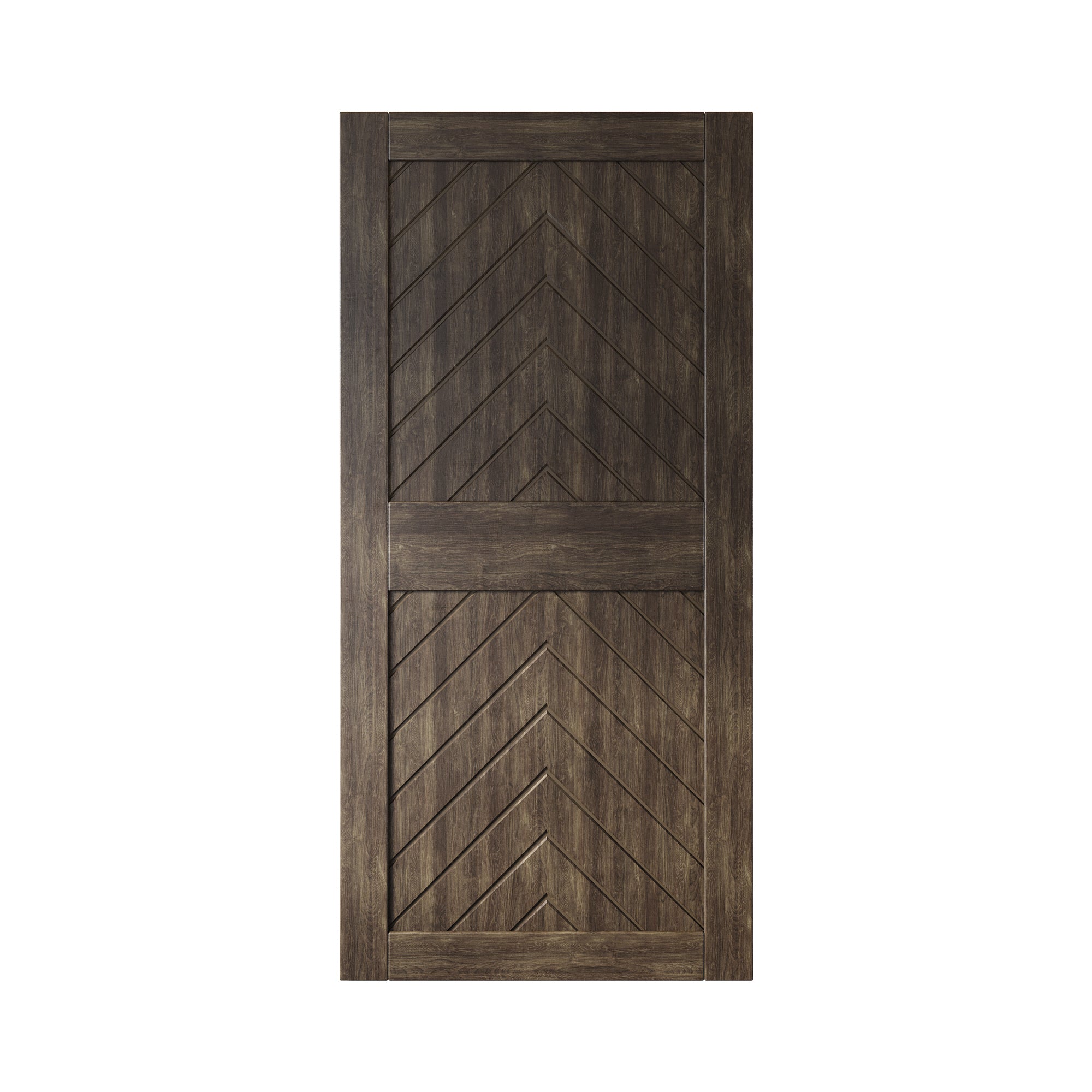 Ebony Pine Wood Barn Door