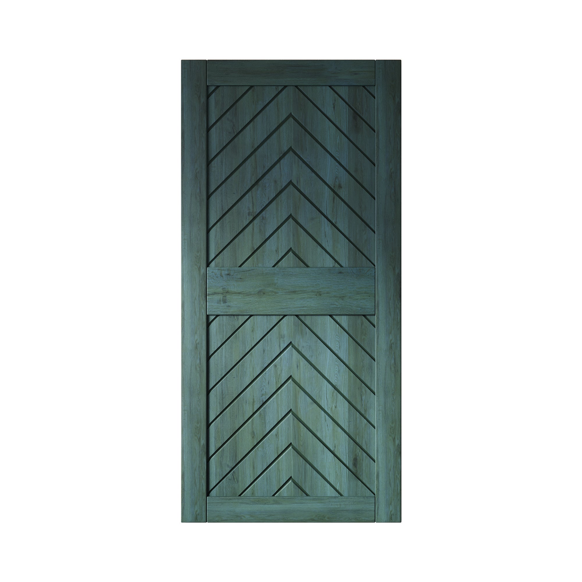 fishbone pine wood barn door