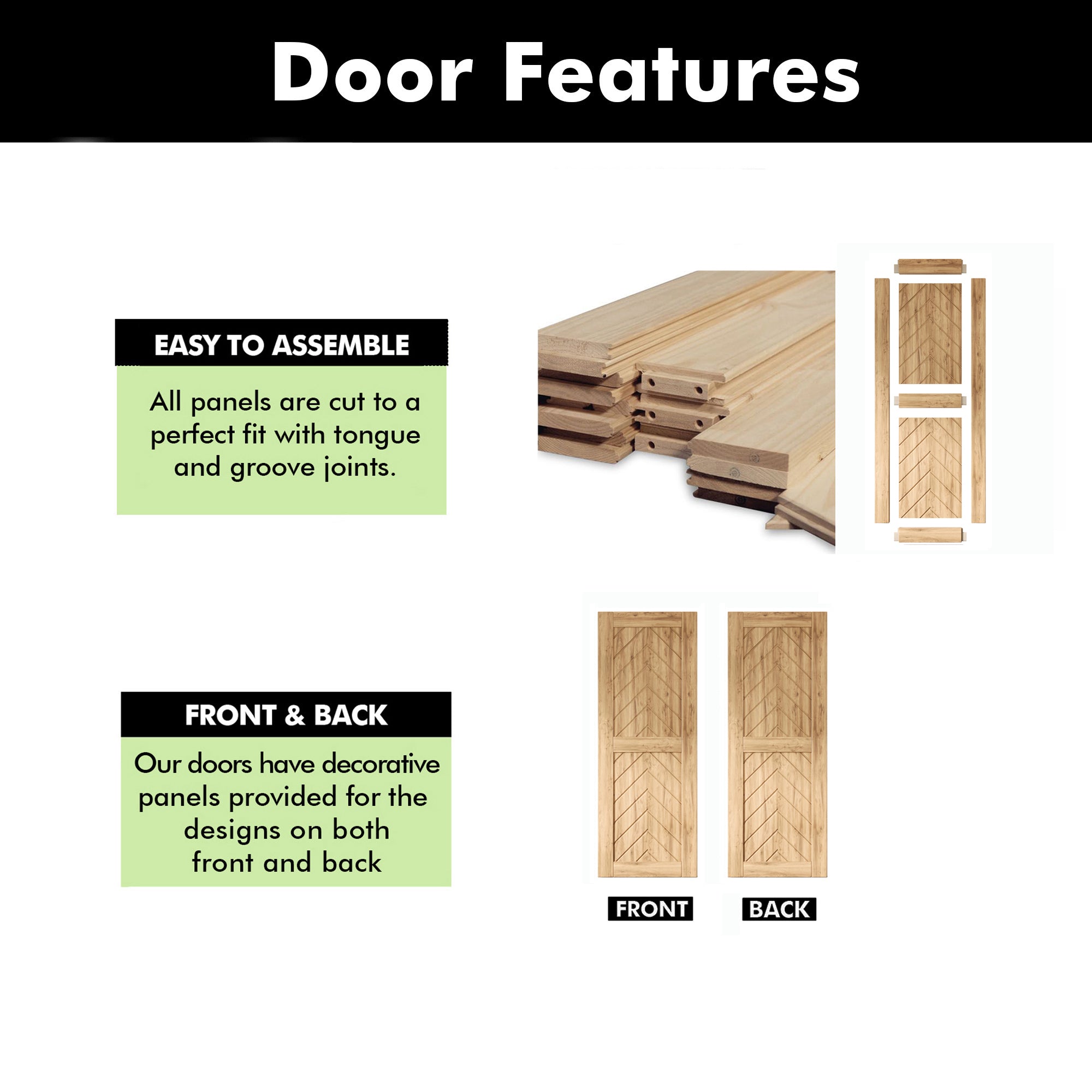 unfinished pine wood barn door