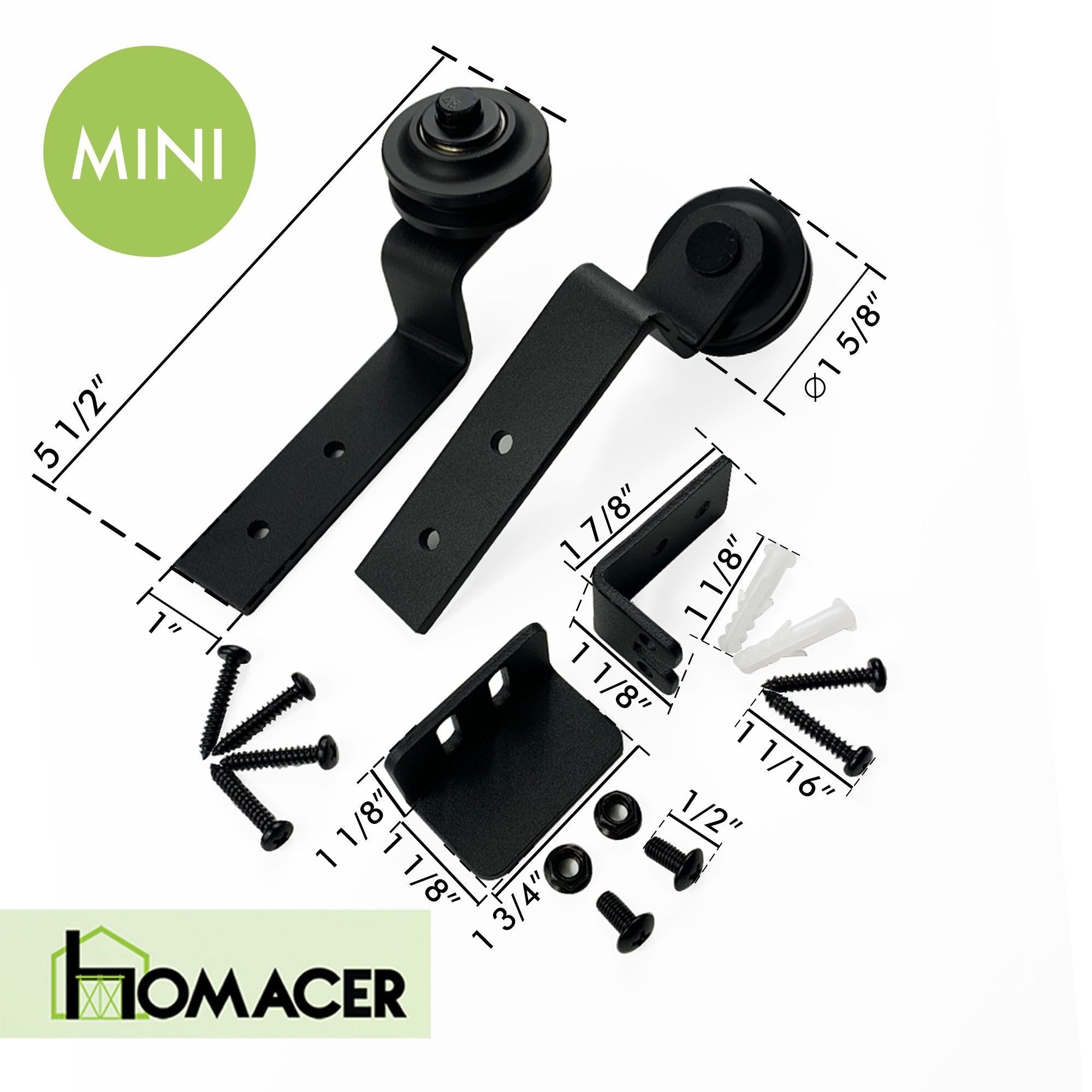 Homacer Mini Black Rustic Extra Roller Set for Different Desgin Rollers