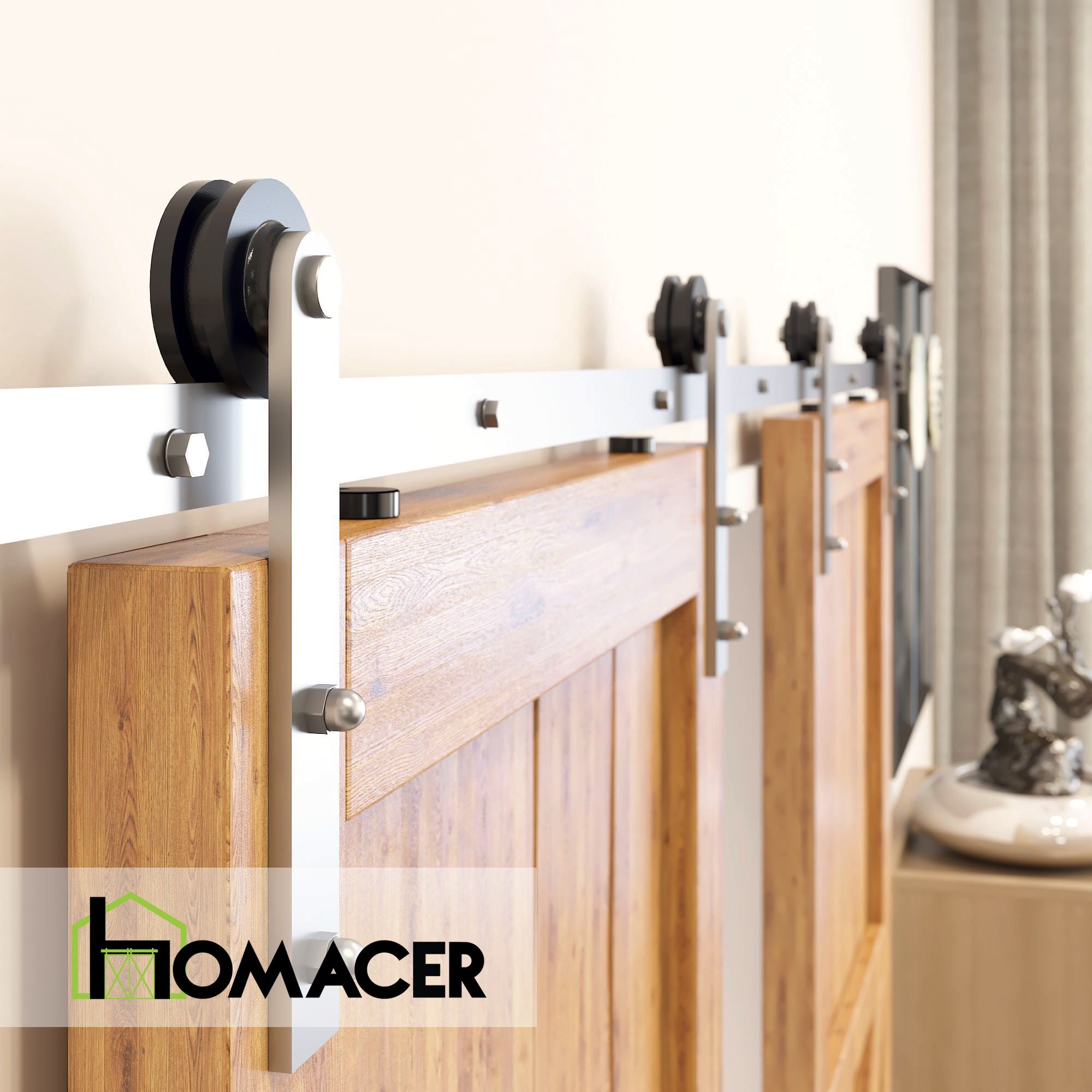 Homace modern barn door hardware